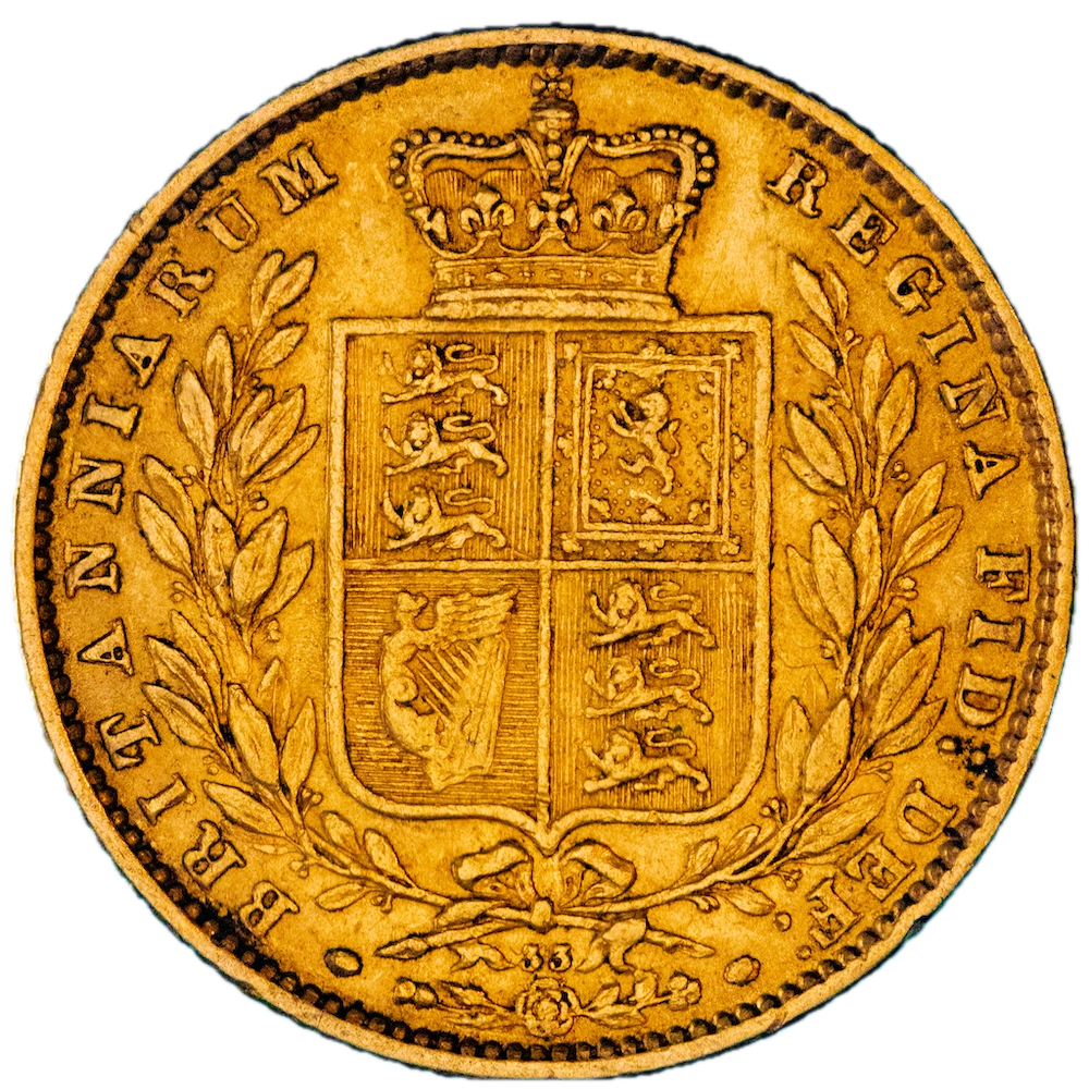 United Kingdom sovereign Victoria 1869 London