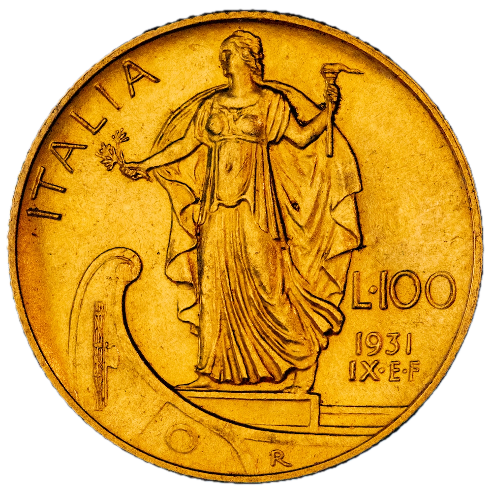 Coin: Italy Victor Emmanuel the Third 100 lire 1931 Rome