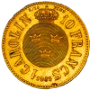 Sweden 10 francs or 1 Carolin Charles the 15th 1869 Stockholm