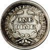 Coin: Seated Liberty One Dime 1853