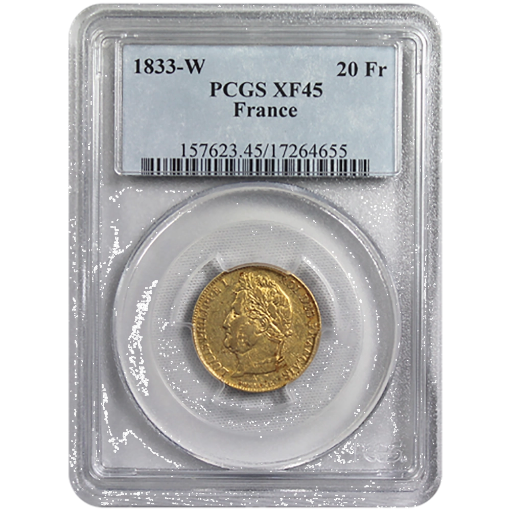 20 Francs Louis-Philippe 1833 W