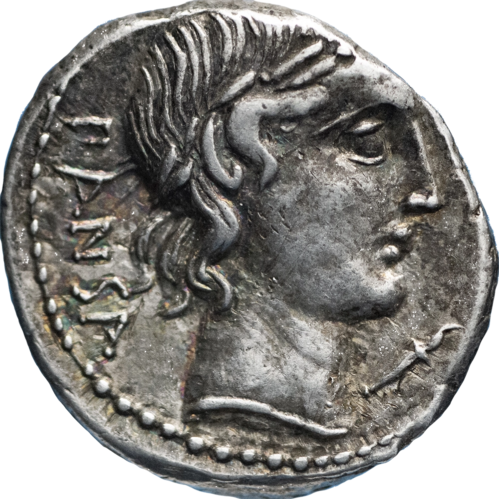 Roman Republic Vibius Pansa Denarius c. 90 BC, Rome